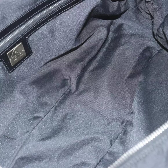 FENDI Zucca Canvas Hand Bag Black Auth hk1179 - Picture 12 of 16